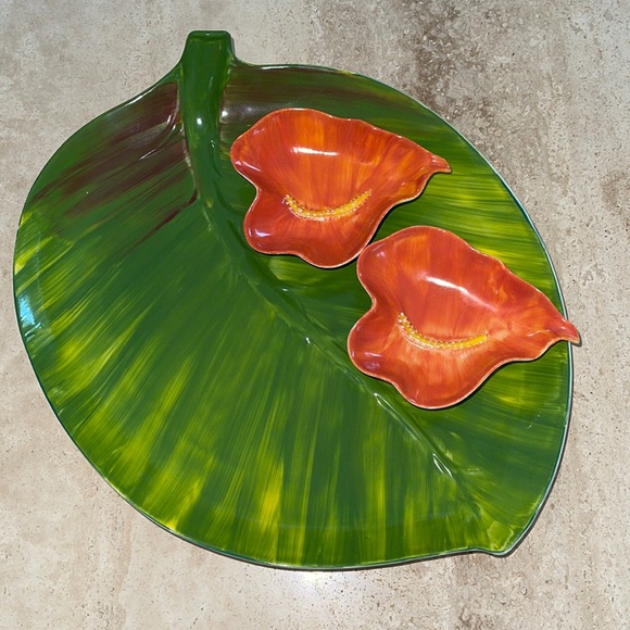 I. Hiding er & Co Serving Plate and two side dishes - Picture 1 of 4